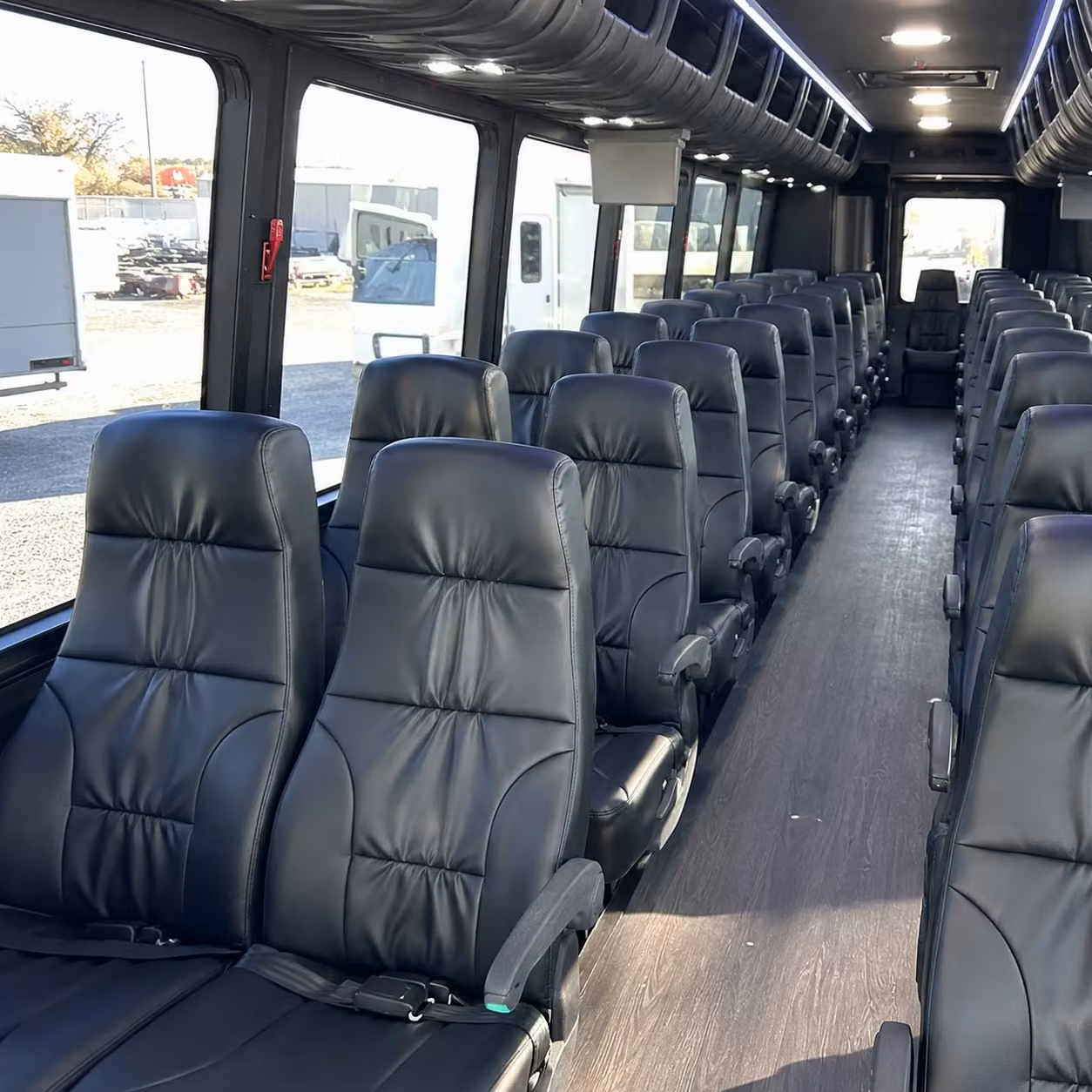 28 passenger minibus interior