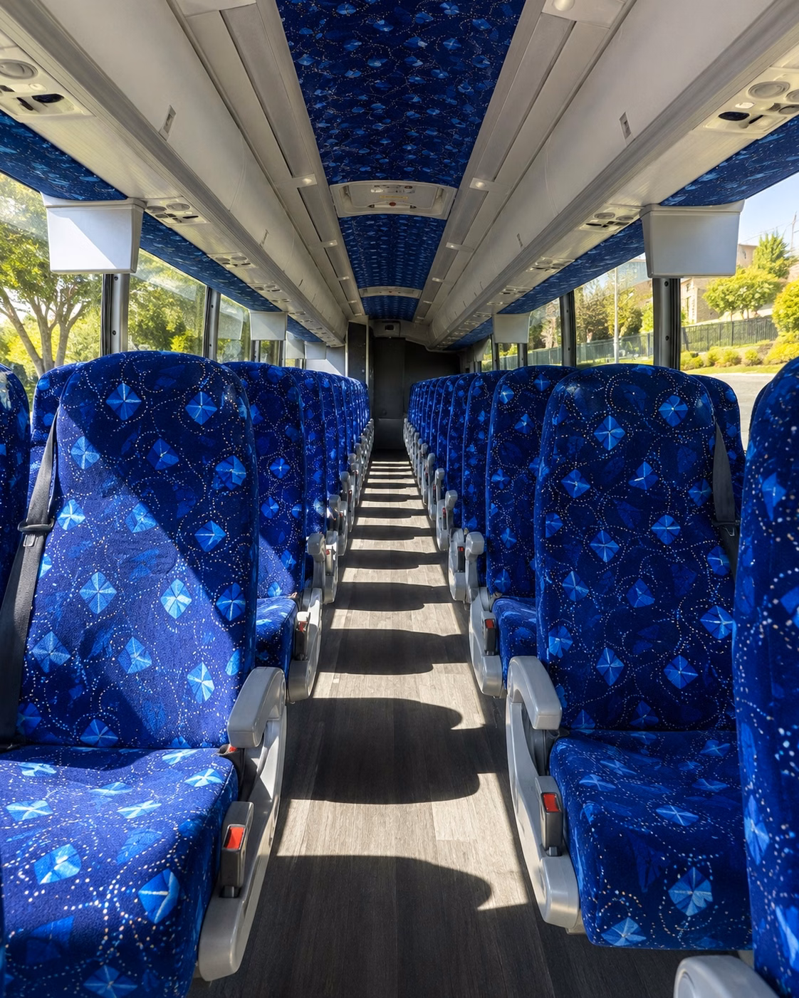 somerville charter bus interior