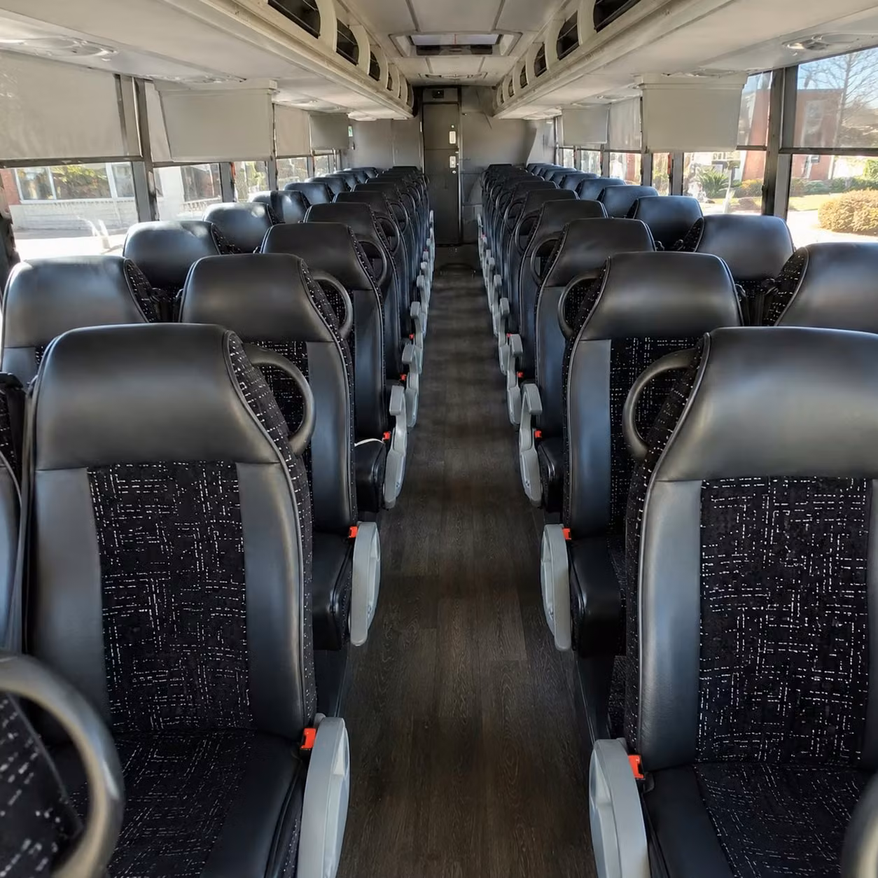 somerville charter bus rental interior